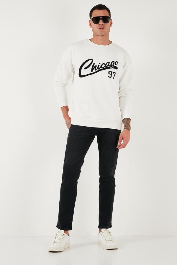 Buratti Pamuklu Regular Fit Normal Bel Boru Paça Jeans Erkek Kot Pantolon 2203C14PARMA SİYAH - Image 1