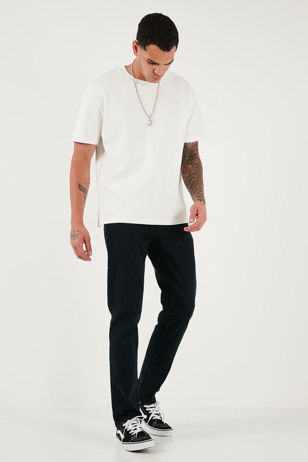 Buratti Pamuklu Comfort Fit Normal Bel Düz Paça Jeans Erkek Kot Pantolon 412C05TEXAS KOYU LACİVERT - Image 1