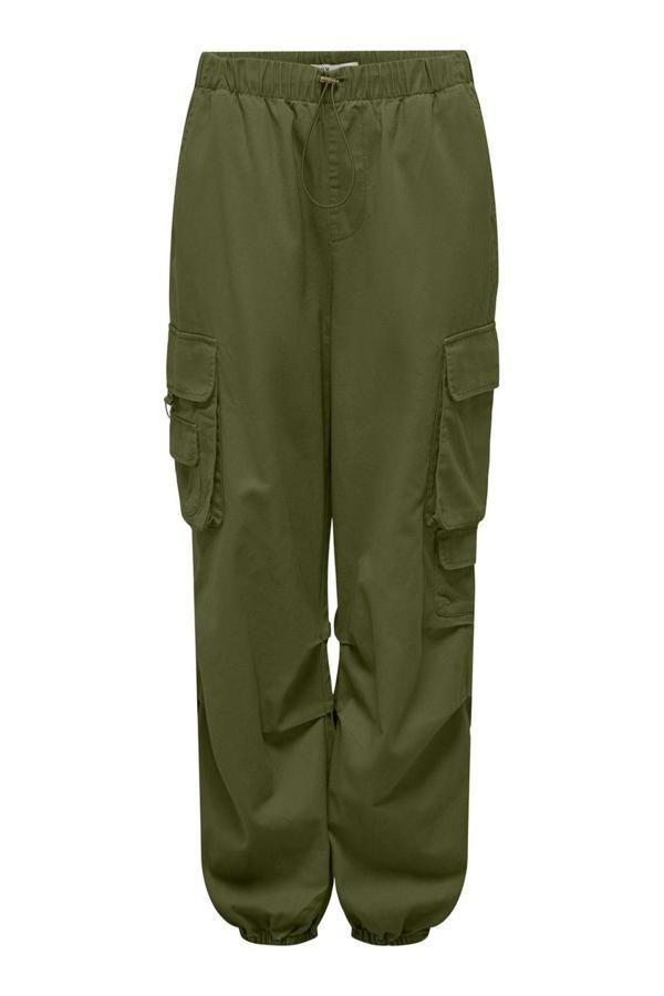 Only Onlpamala Pamuklu Relaxed Fit Kargo Bayan Pantolon 15308795 HAKİ - Image 1