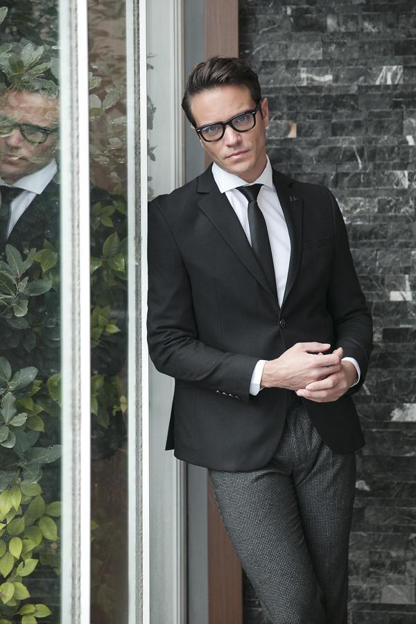 Buratti Slim Fit 6 Drop Çift Yırtmaçlı Blazer Erkek Ceket 216SERARDO SİYAH - Image 1