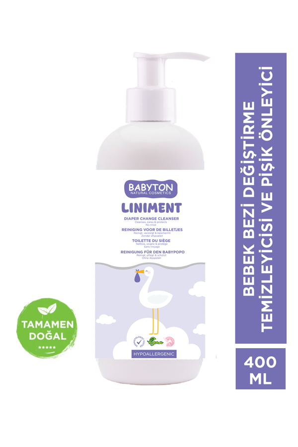 Babyton Liniment Bebek Bezi Değiştirme Temizleyici ve Pişik Önleyici 400 ml - Image 1