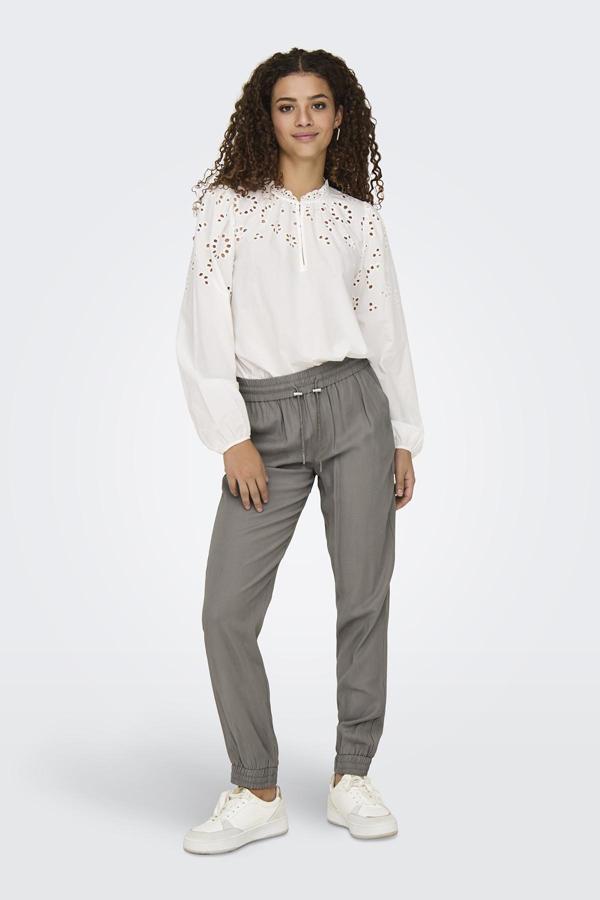 Only Onlkelda Regular Fit Normal Bel Lastikli Paça Cepli Jogger Bayan Pantolon 15203946 TAŞ - Image 1