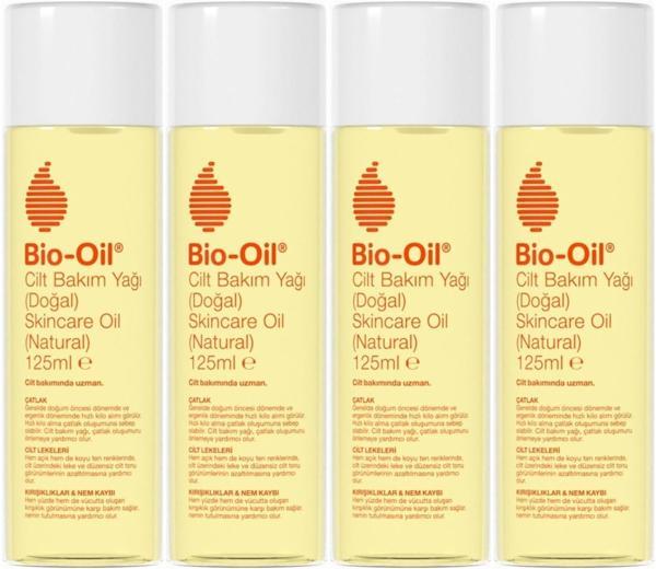 Bio-Oil %100 Natural Çatlak & Leke Karşıtı Nemlendirici Doğal Cilt Bakım Yağı 125ML (4 Lü Set) - Image 1