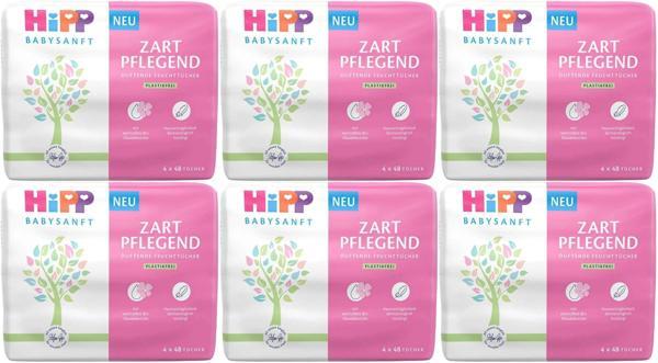 Hipp Baby Sanft Islak Havlu Mendil 48 Yaprak Klasik 18 Li Set (6PK*3) 864 Yaprak - Image 1