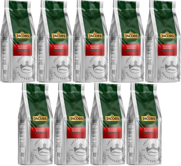 Jacobs Banquet Medium Çekirdek Kahve 1KG (Espresso Beans) (9 Lu Set) - Image 1
