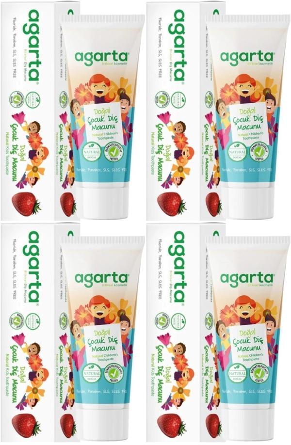 Agarta Doğal Diş Macunu 75ML Çocuk (4 Lü Set) - Image 1