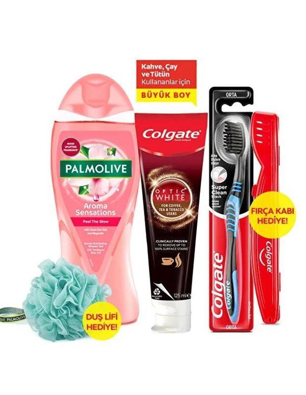 Mandaş Colgate & Palmolive Avantaj PK (Diş Macunu 125ML+Diş Fırçası+Saklama Kabı+Duş Jeli 750ML+Banyo Lifi) - Image 1