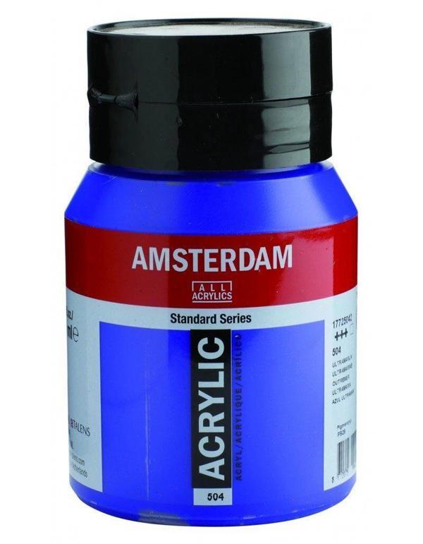 Supertrend Amsterdam Akrilik Boya 500 ml. 504 Ultramarine - Image 1