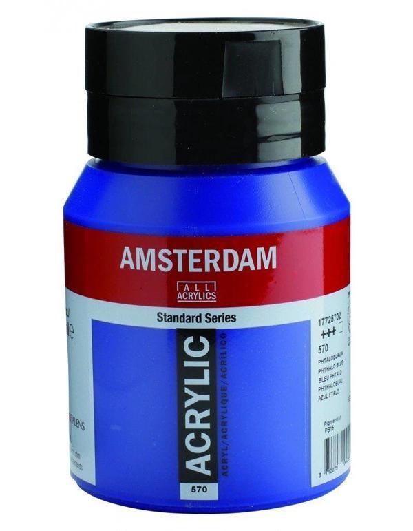 Supertrend Amsterdam Akrilik Boya 500 ml. 570 Phthalo Blue - Image 1