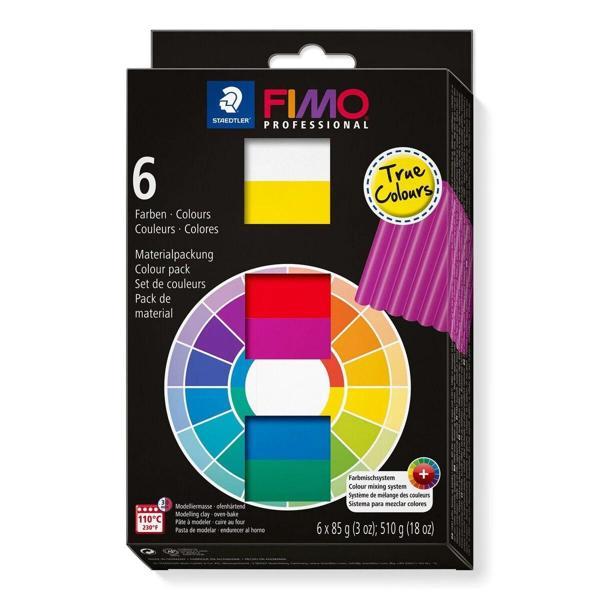 Supertrend Fimo Professional Polimer Kil Seti 6 Renk x 85 gr. True Colours - Image 1