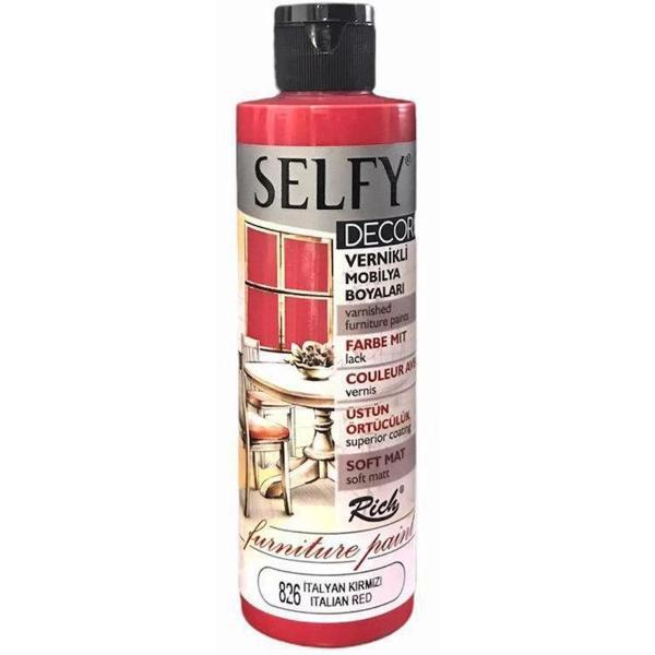 Supertrend Selfy Decor Vernikli Boya 240 cc 826 İTALYAN KIRMIZI - Image 1