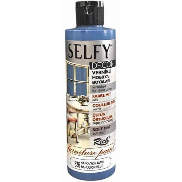 Supertrend Selfy Decor Vernikli Boya 240 cc 836 NAPOLYON MAVİ - Image 1