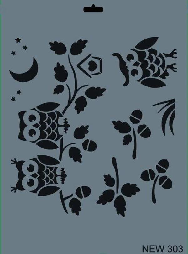 Supertrend Stencil Boyama Şablonu 25x35 cm. NEW-303 - Image 1