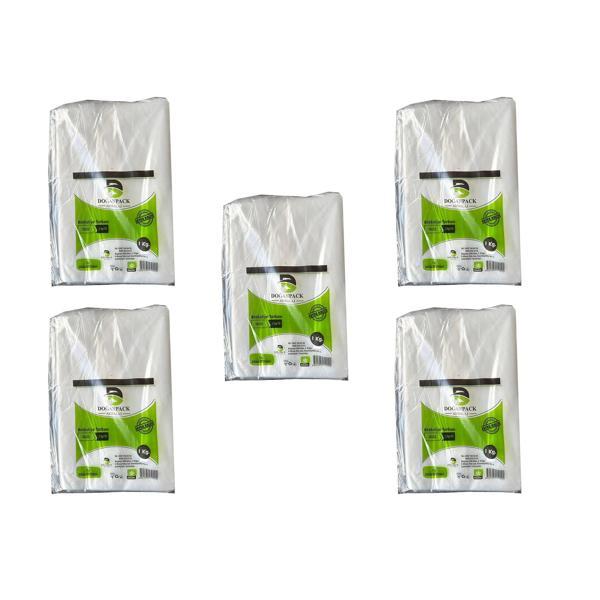 Doğanpack Şeffaf Naylon 5 lik 30x52 Cm. Bakkaliye Poşeti Torbası - 5 Kg. - Ort. 425 Adet - 5 Paket  - Image 1