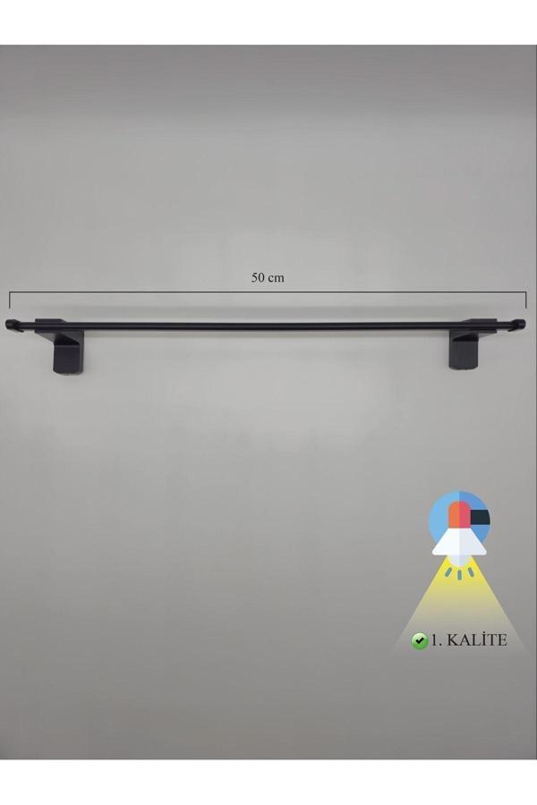 Csk Paslanmaz Uzun Havluluk Mat Siyah 50 Cm - Image 1