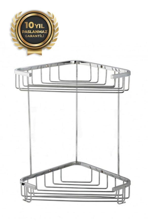 Çelik Banyo Eda Ikili Köşe Süngerlik 18X18 Cm (10 Yıl Garantili) - Image 1