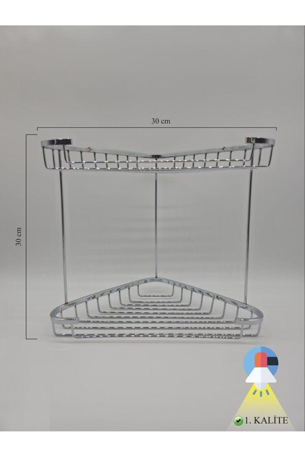 Csk Paslanmaz Pirinç 22X22 Cm İkili Köşe Süngerlik - Image 1