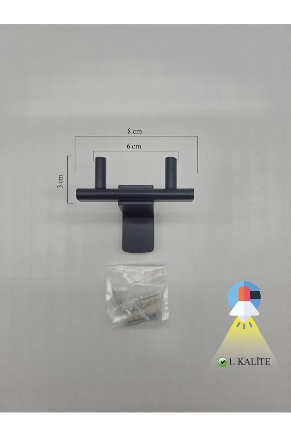 Csk Paslanmaz Banyo Askısı Mat Siyah - Image 1