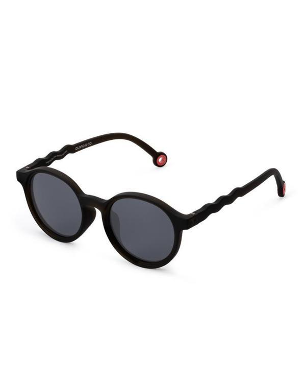 Olivio&Co Classic Oval Çocuk Güneş Gözlüğü - Squid Black - Image 1