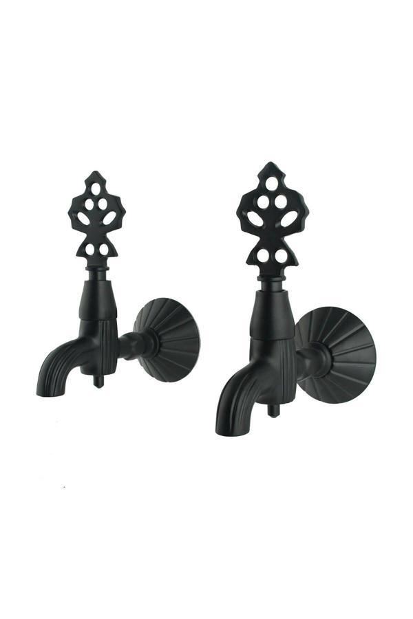 Emse İkili Lux Siyah Osmanlı Musluğu - Image 1
