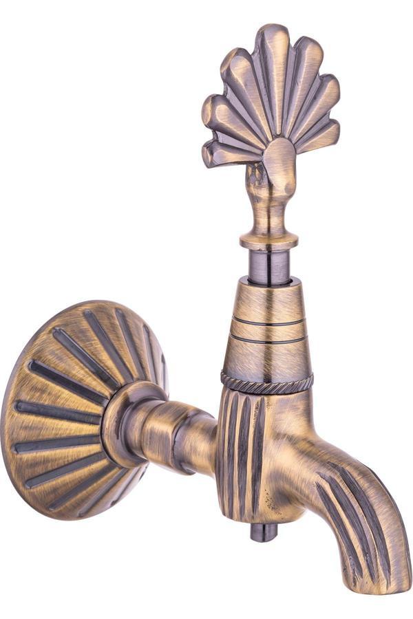 Lpd Lider 1/2 Ağır Tavroz Osmanlı Musluğu Antik Sarı - Image 1