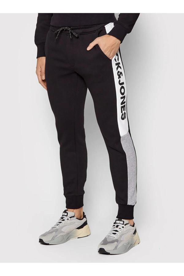 Jack & Jones Jack Jones Logo Block Erkek Eşofman Altı 12197199-Black - Image 1