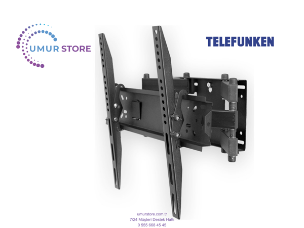 Telefunken XU55GA660S 55" ULTRAHD 4K GOOGLE 42-65 inç Hareketli LCD LED TV Duvar Askı Aparatı - Image 1