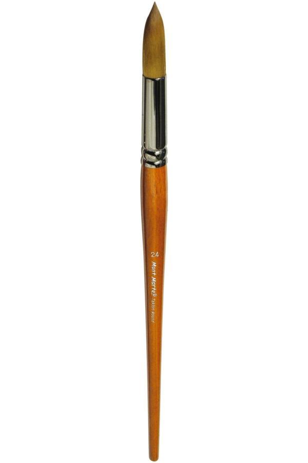 MM Sanatçı Akrilik Boya Fırçası Premium Taklon Yuvarlak 24 - Image 1