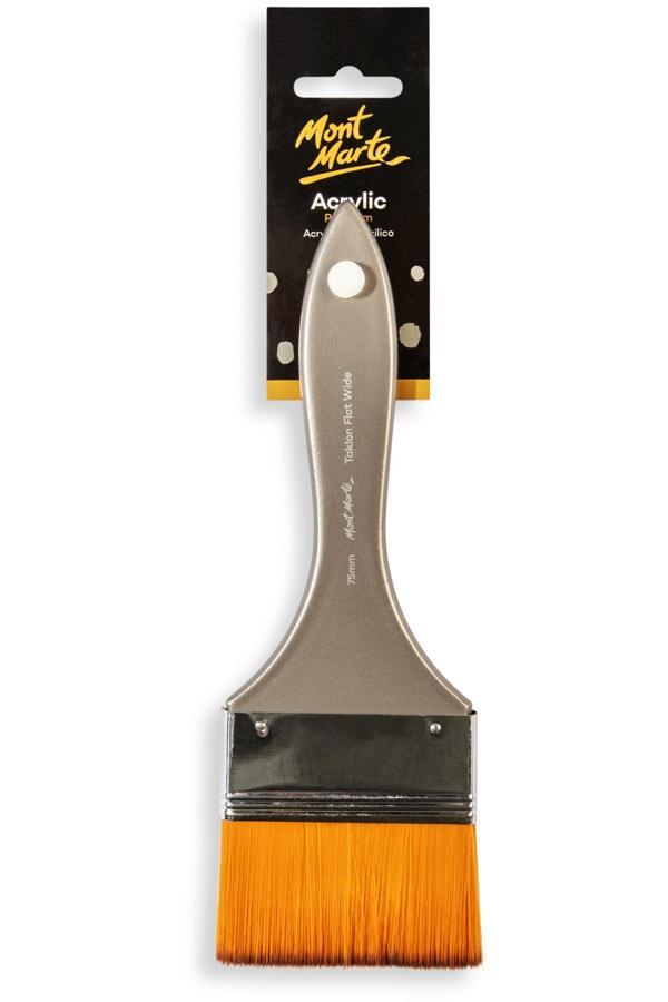 MM Sanatçı Akrilik Fırçası Premium Taklon Düz Geniş 75mm - Image 1