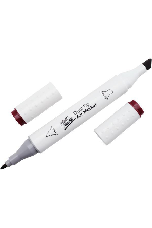 MM Marker Çift Uçlu Sanat Kalemi Premium - Wine Red 1 - Image 1