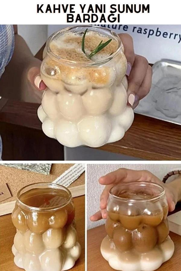 Uygur Avm 6 Adet Üzüm Bardak, Kahve Yanı Sunum Bardağı - Soğuk Ve Sıcak Kahve Bardağı - Image 1