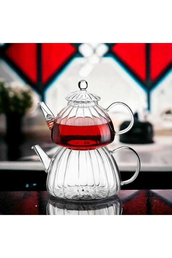 Binbirdemet Borosilikat Cam Çaydanlık - Image 1