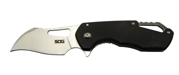 Sog İsonzo 1396BK Siyah Kamp Çakı 18cm - Yarı Otomatik, Kemerlikli, Kutulu - Image 1