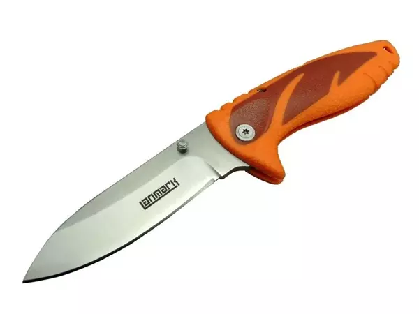 Lanmark FX 11 Turuncu Kamp Çakı 20 cm - Kauçuk Sap, Manuel Açılma - Image 1