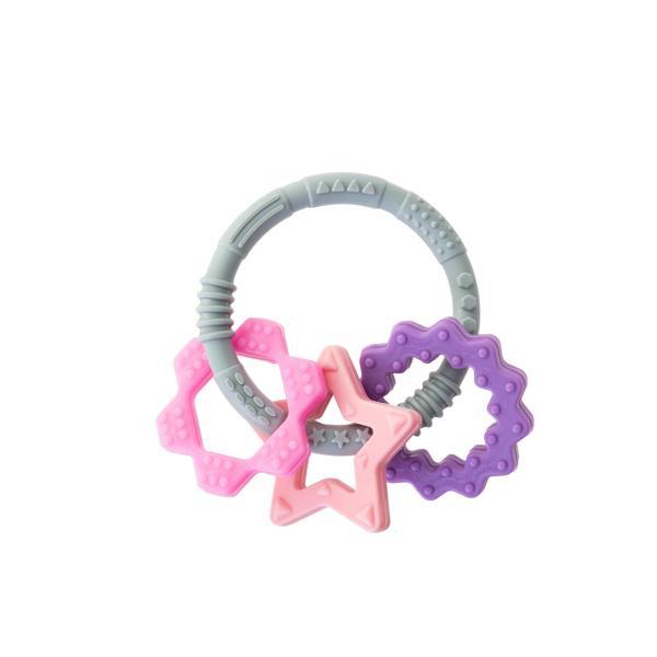 Babyjem Silikon Halka Diş Kaşıyıcı Pembe - Image 1
