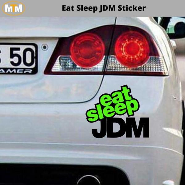 Eat Sleep Jdm Oto Sticker 15 CM - Image 1