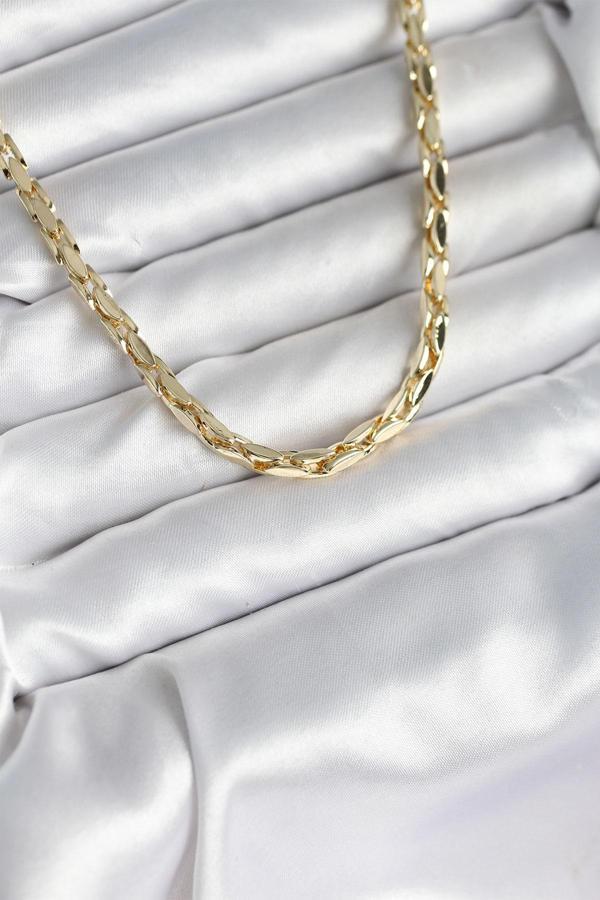 Pirinç Gold Renk 60 cm Zincir Kadın Kolye - EBJ250927W38046 - Image 1