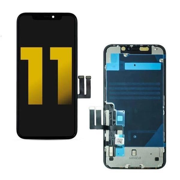 Apple Uyumlu iPhone 11 Lcd Ekran Dokunmatik Siyah OLED Gx - Image 1
