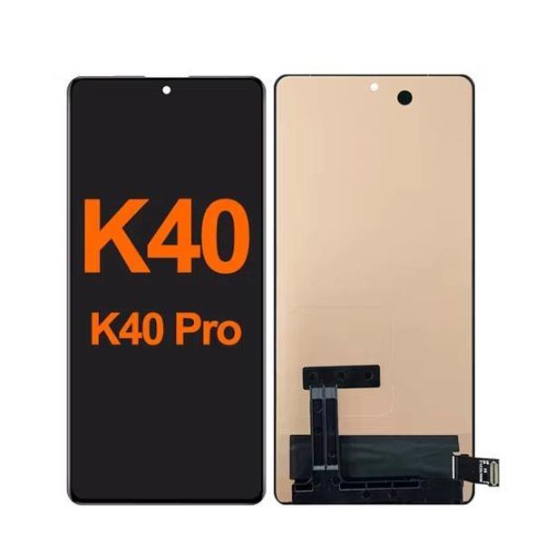 Xiaomi Uyumlu Redmi K40 Lcd Ekran Dokunmatik Siyah Çıtasız OLED - Image 1