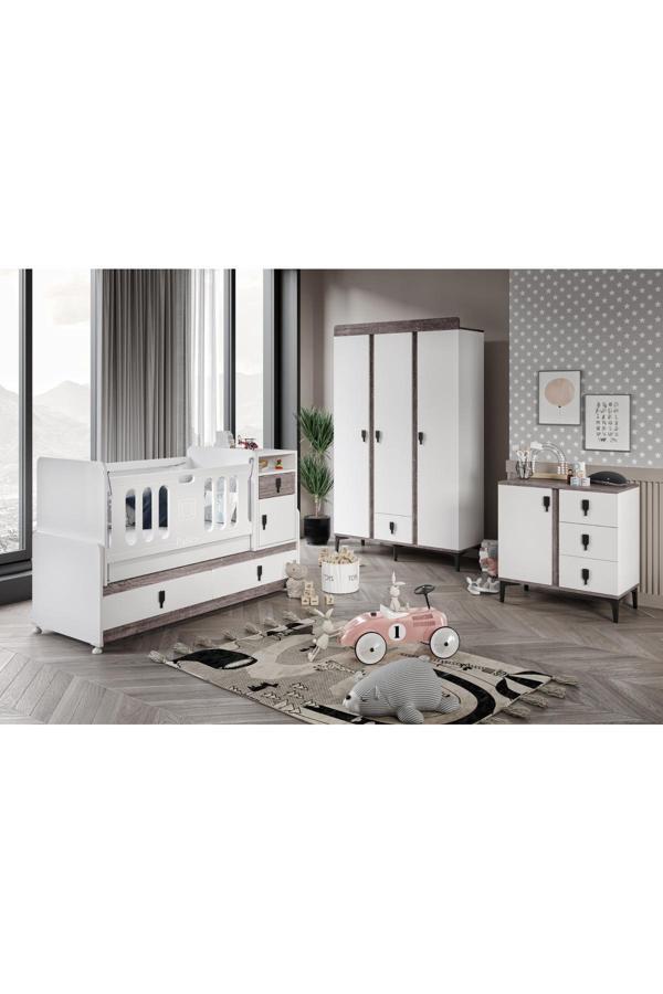 Patiko Furniture Rose Büyüyen Bebek Odası Takımı - Image 1