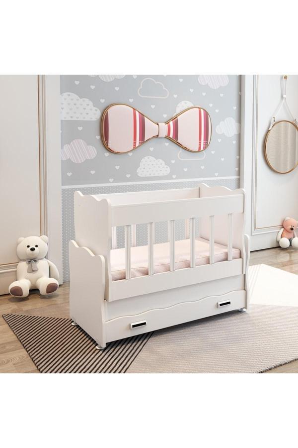 Patiko Furniture Safir Anne Yanı Beşik 50X100 - Image 1