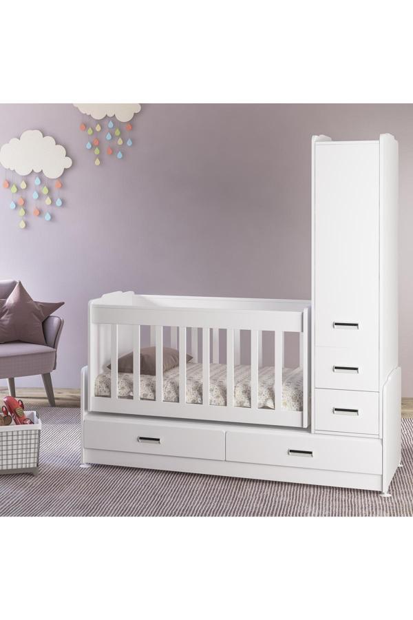 Patiko Furniture Swing Sw 262 Dolaplı Büyüyen Beşik - Image 1