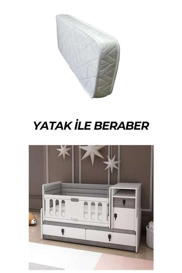 Patiko Furniture Büyüyebilen Sallanabilen Yataklı Beşik - Image 1