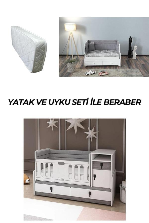 Patiko Furniture R 131 Berlin Büyüyebilen Beşik Yatak Ve Uyku Seti İle Birlikte - Image 1