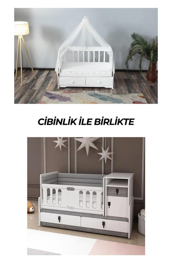 Patiko Furniture R 131 Berlin Büyüyebilen Cibinlikli Beşik - Image 1