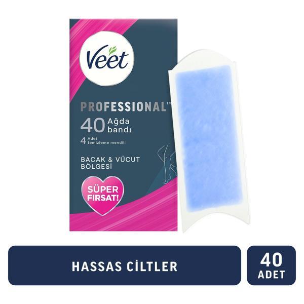 Veet Professıonal Ağda Bandı Hassas 40'lı 4 Adet - Image 1