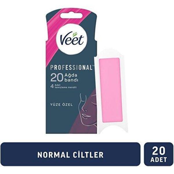 Veet Professıonal Normal Ciltler İçin Yüz Ağda Bandı 20'li 4 Adet - Image 1