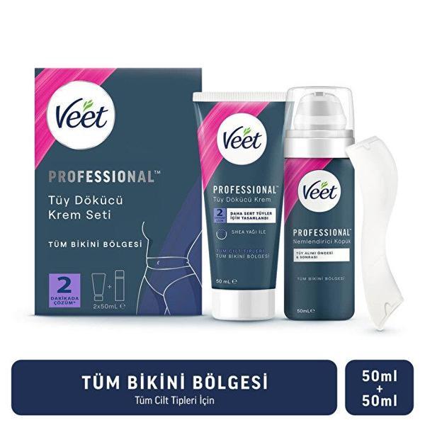Veet Professıonal Tüy Dökücü Krem Set 2x50 ml 3 Adet - Image 1