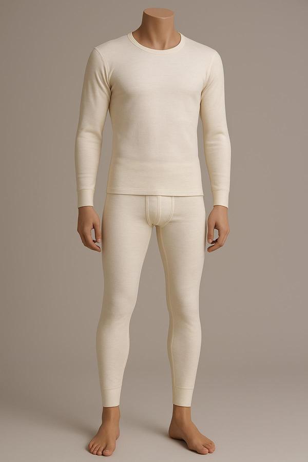 Hasyün Erkek %75 Yün Uzun Kollu Fanila Atlet Ve Uzun Don İçlik Takım 101/102E - 1 Set - Image 1