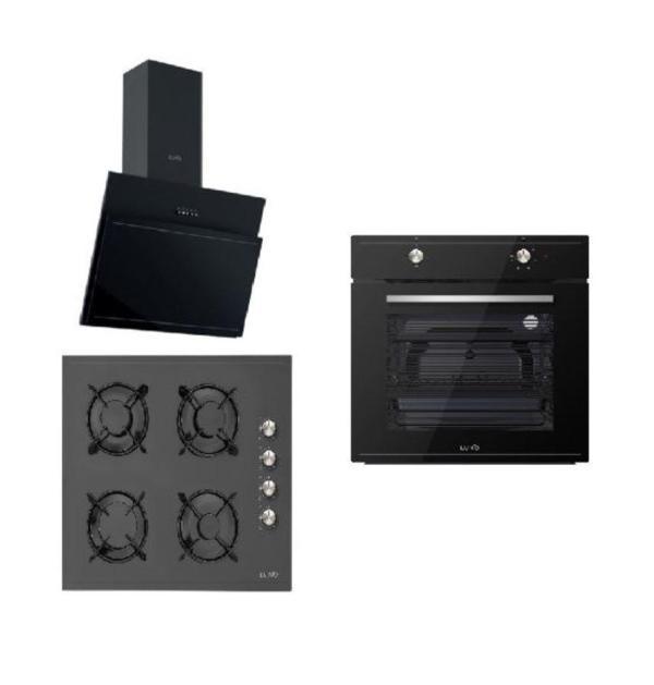 Luno Silverline Siyah Ankastre Set ( F6501B04 - LC5335B01 - 3462 ) - Image 1